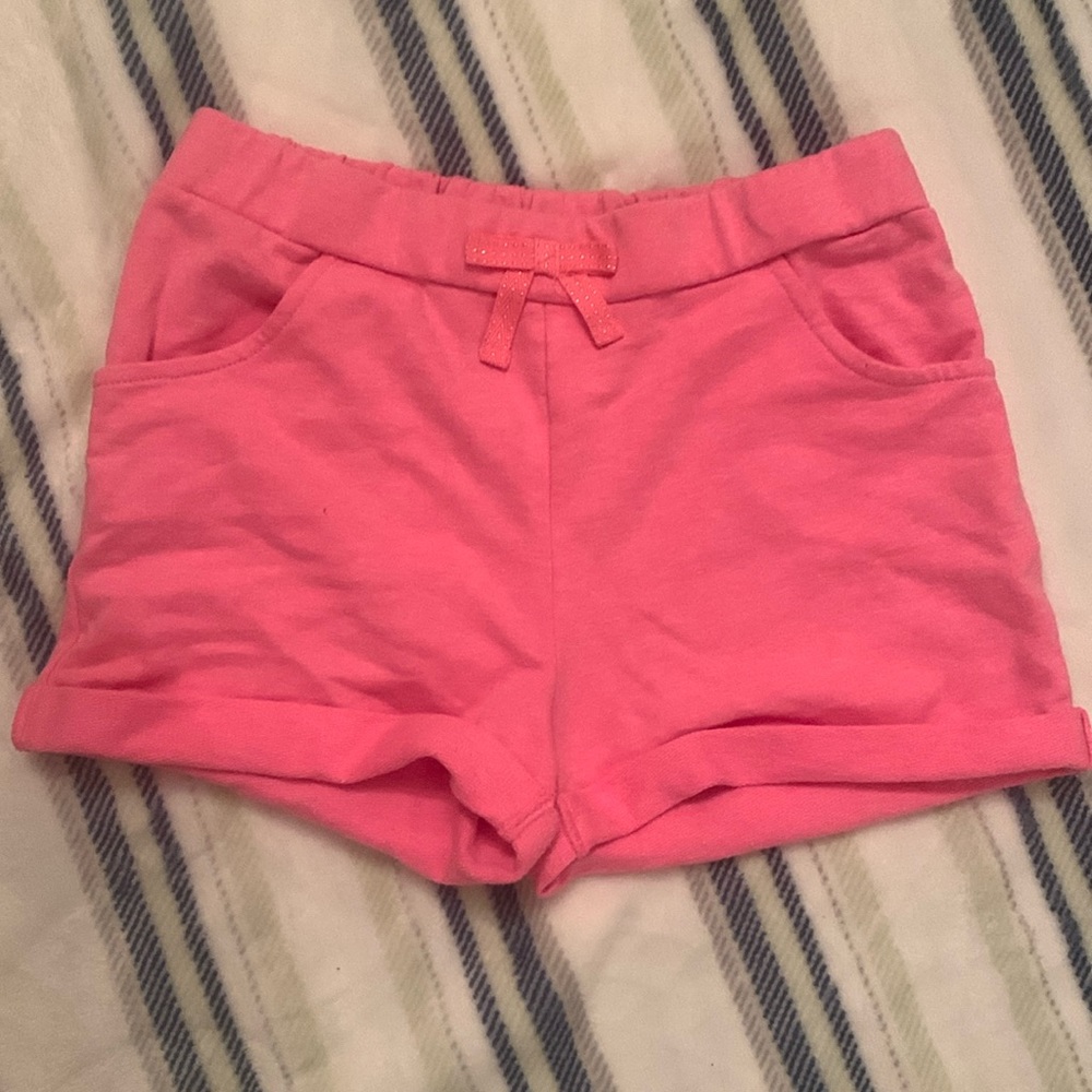 Tommy Bahama girls pink shorts with rolled hemmed legs size 8